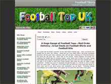 Tablet Screenshot of football-top.org.uk